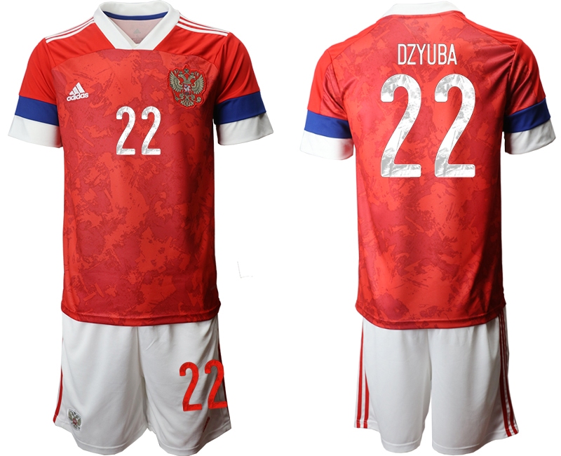 Men 2021 European Cup Russia red home 22 Soccer Jerseys