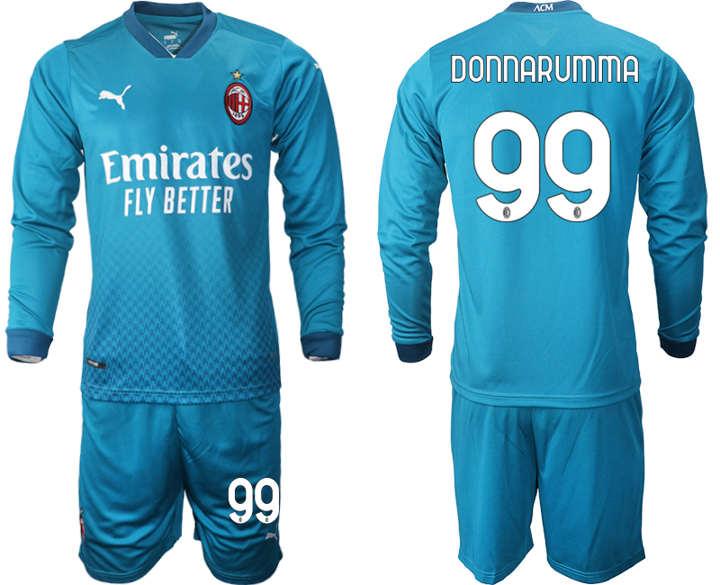 2021 Men AC milan away long sleeve 99 soccer jerseys