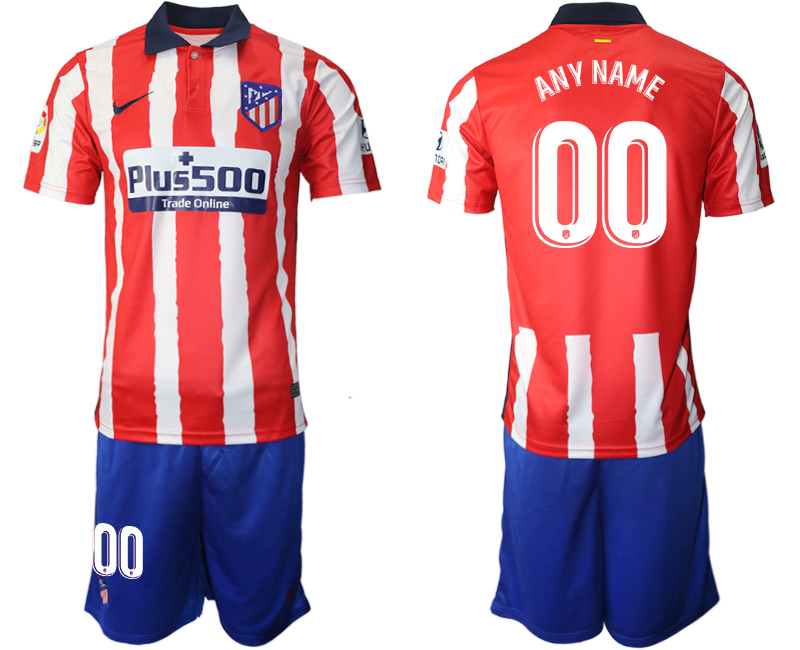 Men 2020-2021 club Atletico Madrid home customized red Soccer Jerseys