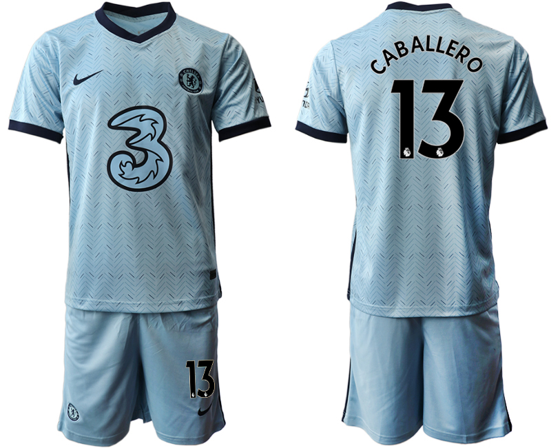 Men 2020-2021 club Chelsea away Light blue 13 Soccer Jerseys