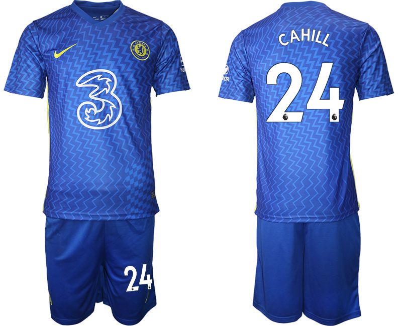 Men 2021-2022 Club Chelsea FC home blue 24 Nike Soccer Jersey