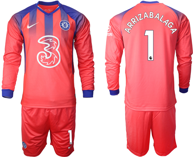 Men 2021 Chelsea away Long sleeve 1 soccer jerseys