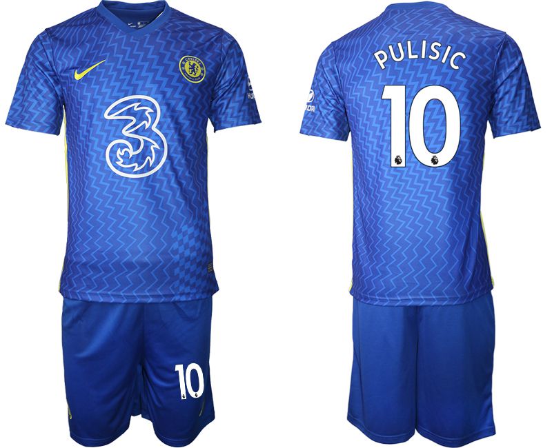 Men 2021-2022 Club Chelsea FC home blue 10 Nike Soccer Jersey