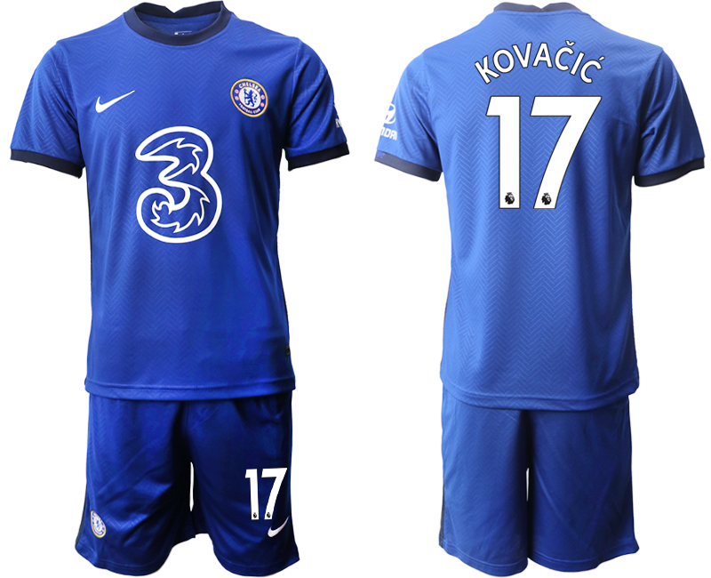 Men 2020-2021 club Chelsea home 17 blue Soccer Jerseys