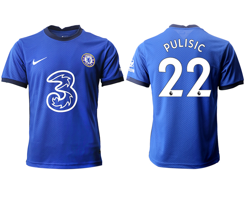 Men 2020-2021 club Chelsea home aaa version 22 blue Soccer Jerseys