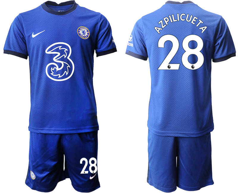 Men 2020-2021 club Chelsea home 28 blue Soccer Jerseys