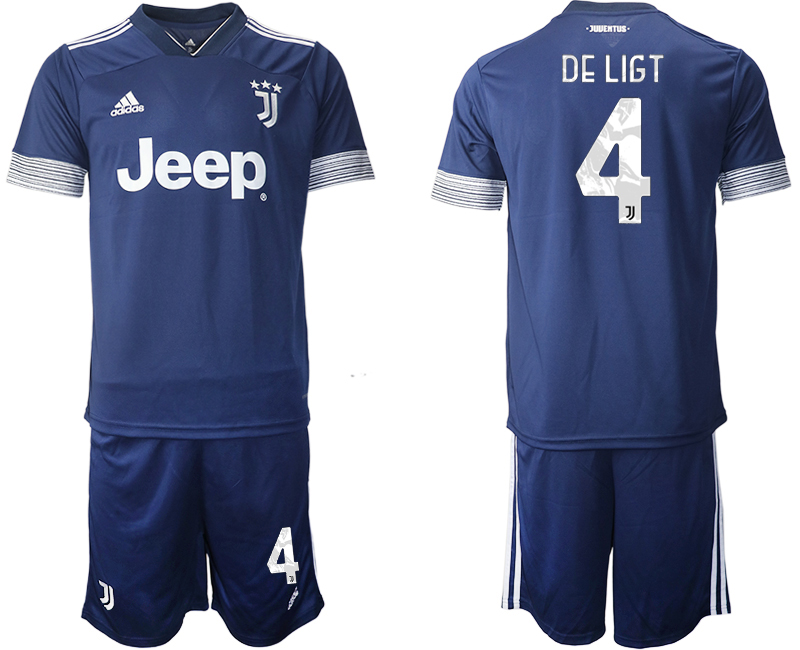 Men 2020-2021 club Juventus away 4 blue Soccer Jerseys