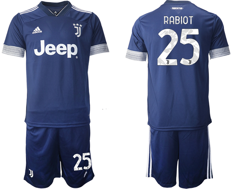 Men 2020-2021 club Juventus away 25 blue Soccer Jerseys