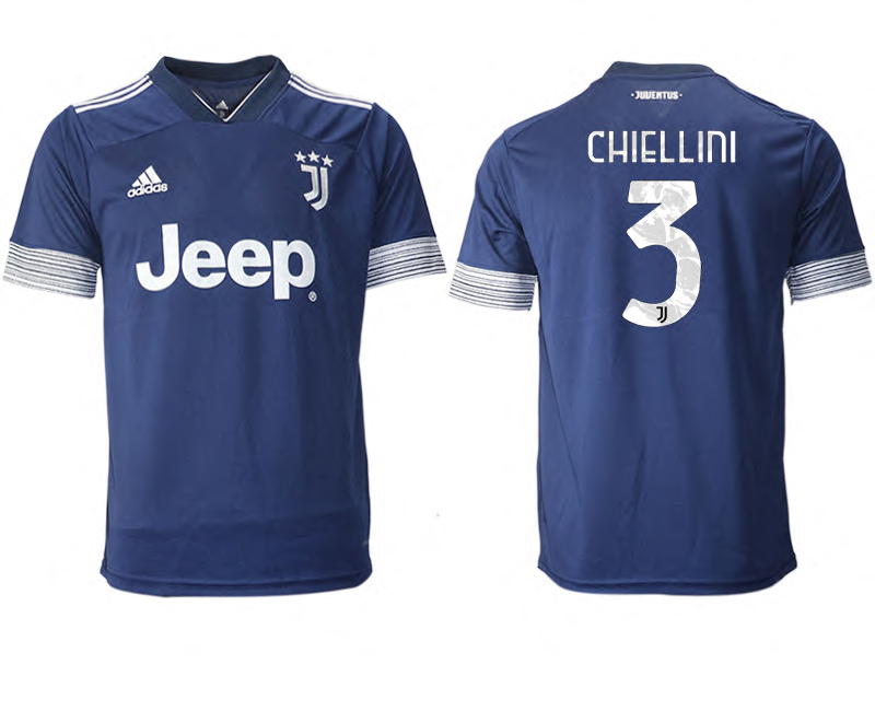 Men 2020-2021 club Juventus away aaa version 3 blue Soccer Jerseys