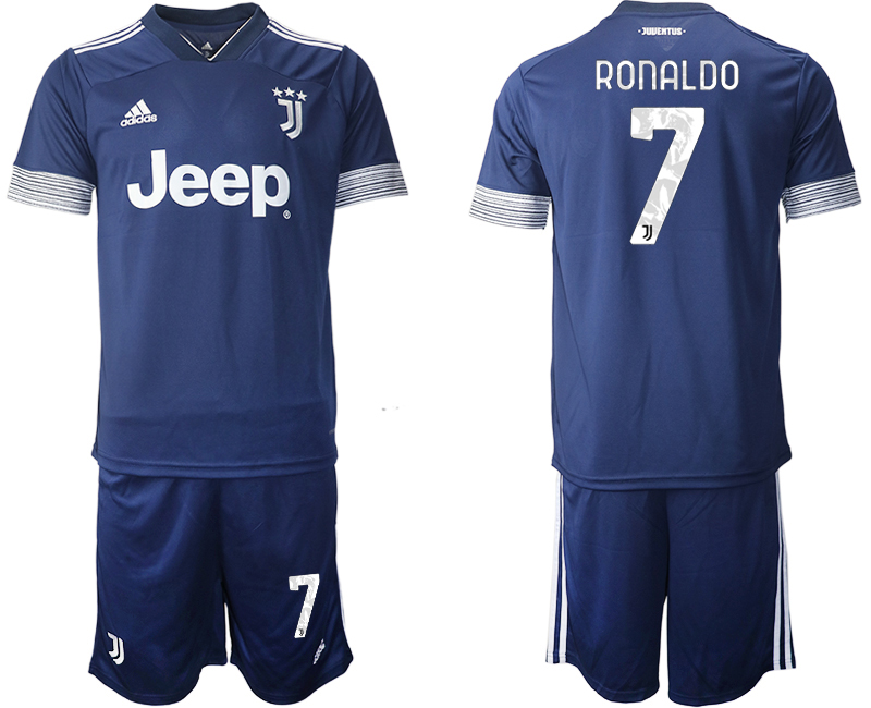 Men 2020-2021 club Juventus away 7 blue Soccer Jerseys