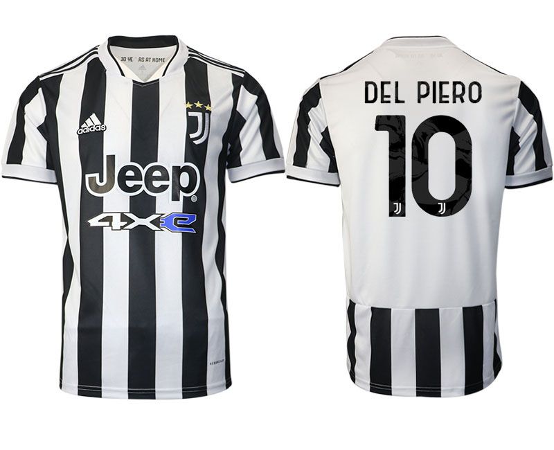 Men 2021-2022 Club Juventus home aaa version white 10 Adidas Soccer Jersey