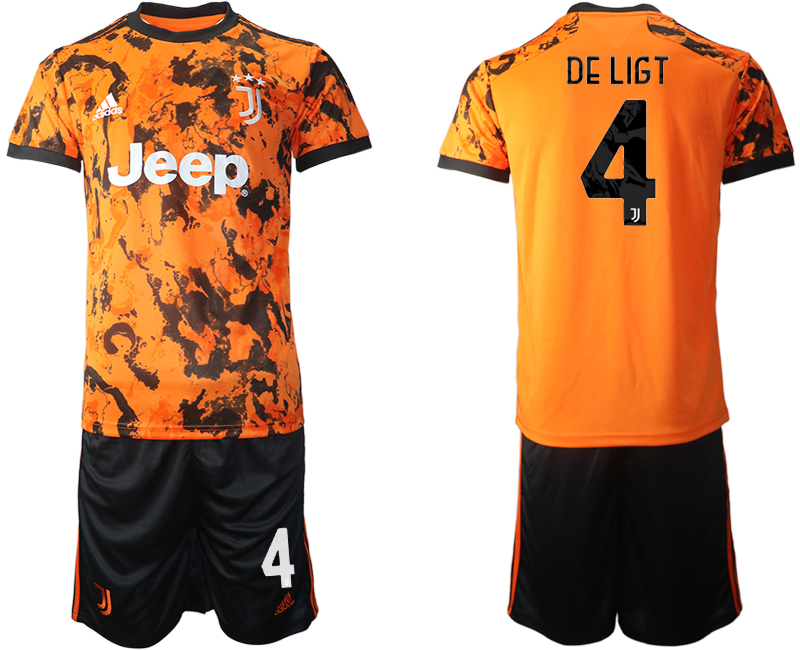 Men 2020-2021 club Juventus Second away 4 orange Soccer Jerseys