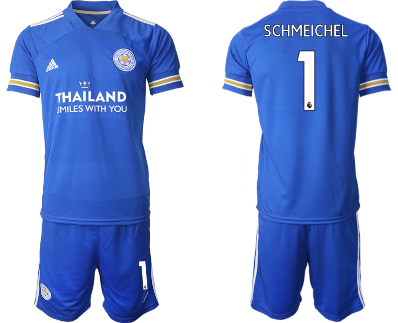 Men 2020-2021 club Leicester City home 1 blue Soccer Jerseys