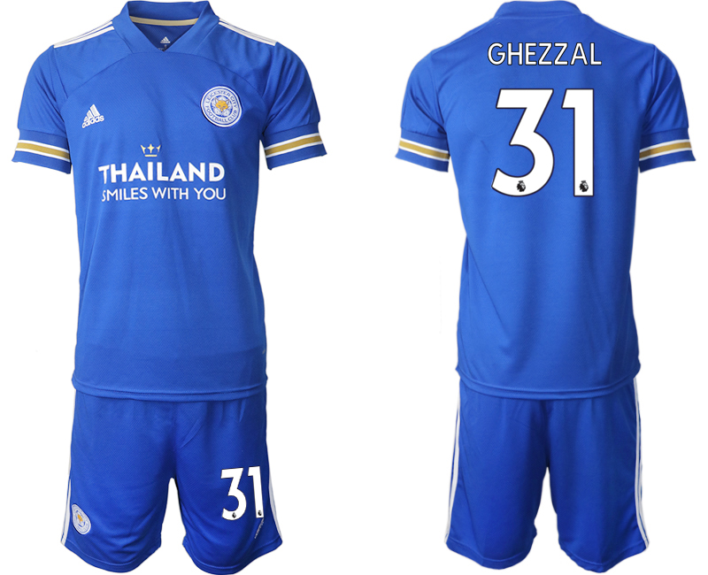 Men 2020-2021 club Leicester City home 31 blue Soccer Jerseys