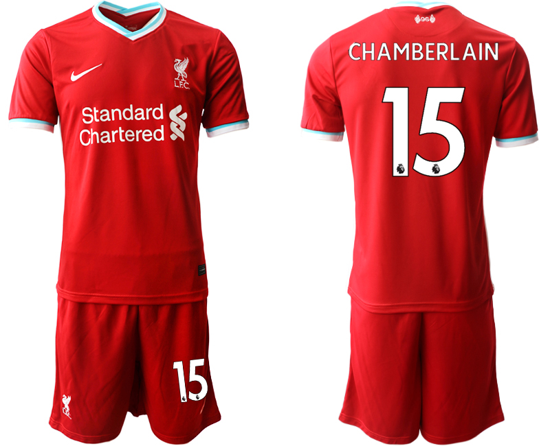 Men 2020-2021 club Liverpool home 15 red Soccer Jerseys