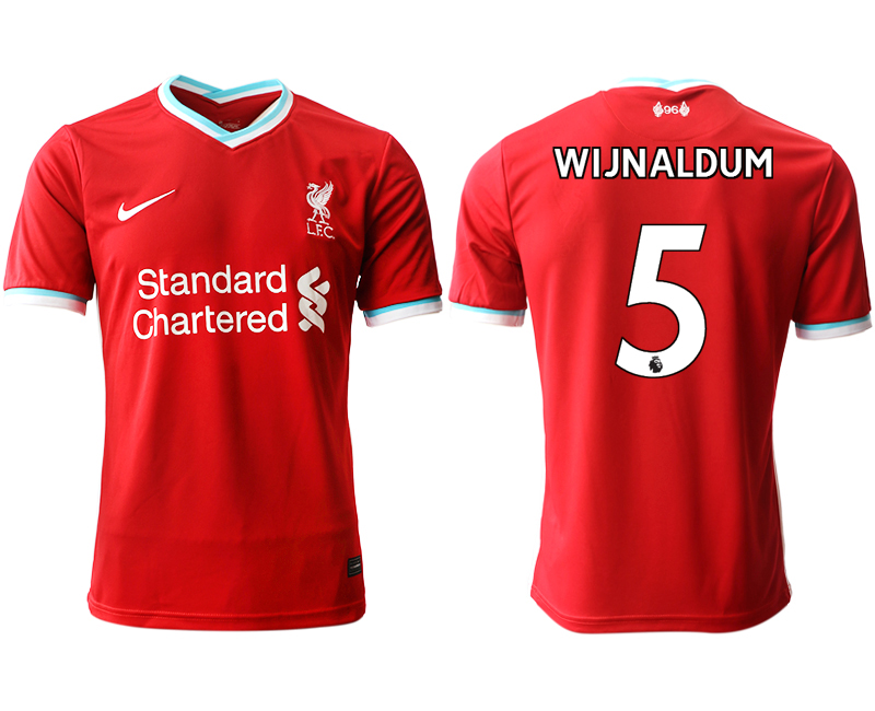 Men 2020-2021 club Liverpool home aaa version 5 red Soccer Jerseys