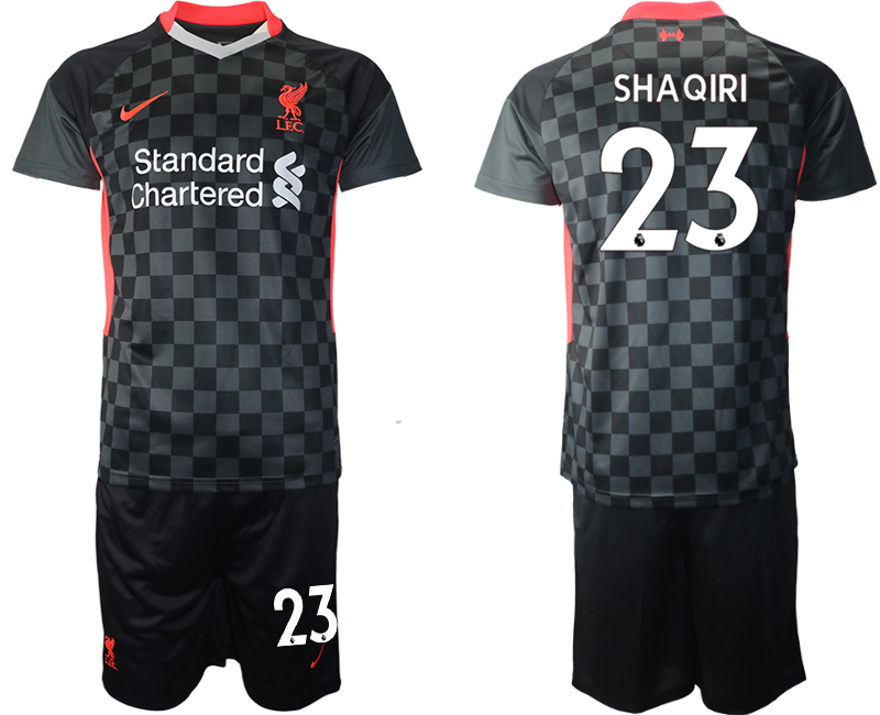 Men 2020-2021 club Liverpool Second away 23 black Soccer Jerseys