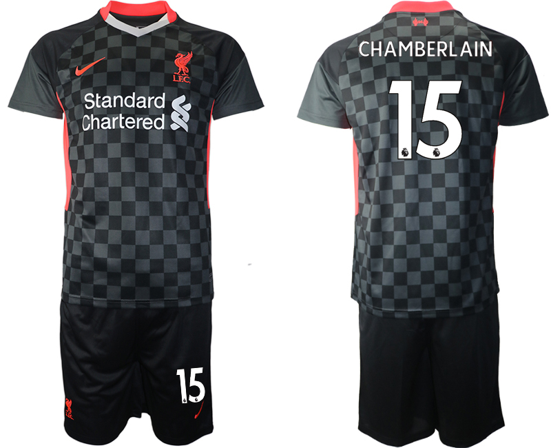 Men 2020-2021 club Liverpool Second away 15 black Soccer Jerseys