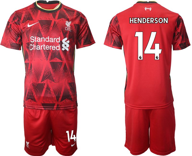 Men 2021-2022 Club Liverpool home red 14 Nike Soccer Jersey