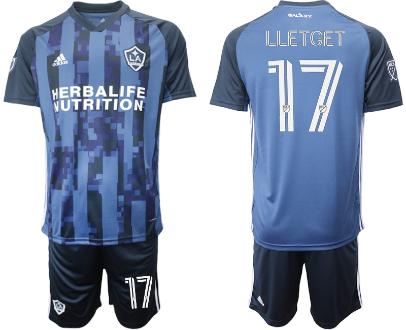 Men 2020-2021 club Los Angeles Galaxy away 17 blue Soccer Jerseys