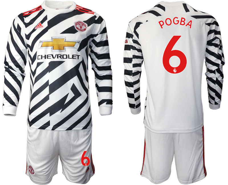 2021 Men Manchester united away long sleeve 6 soccer jerseys