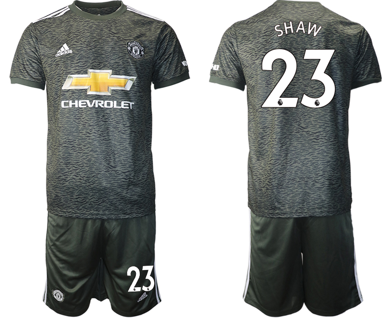 Men 2020-2021 club Manchester United away 23 black Soccer Jerseys