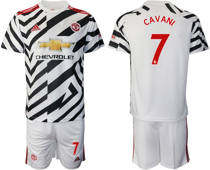 Men 2020-2021 club Manchester united away 7 white Soccer Jerseys1