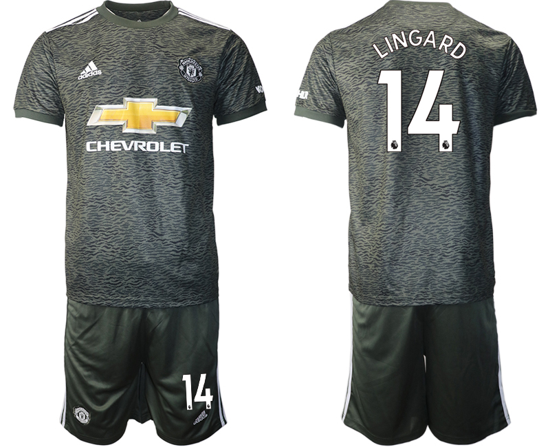 Men 2020-2021 club Manchester United away 14 black Soccer Jerseys