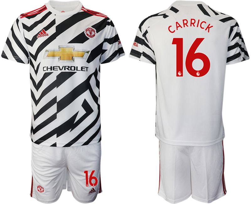 Men 2020-2021 club Manchester united away 16 white Soccer Jerseys