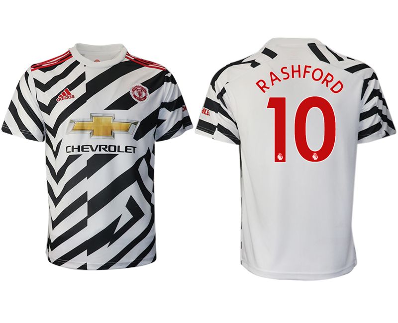 Men 2020-2021 club Manchester United away aaa version 10 white Soccer Jerseys1