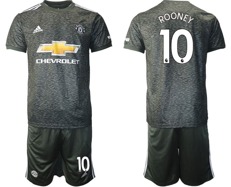 Men 2020-2021 club Manchester United away 10 black Soccer Jerseys