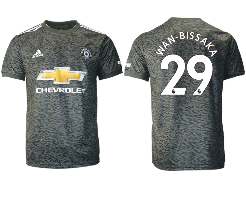 Men 2020-2021 club Manchester United away aaa version 29 black Soccer Jerseys