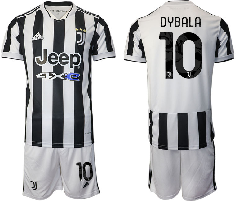 Men 2021-2022 Club Juventus home white 10 Adidas Soccer Jerseys