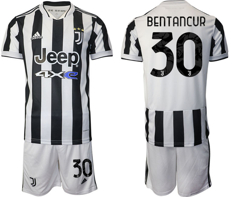 Men 2021-2022 Club Juventus home white 30 Adidas Soccer Jerseys