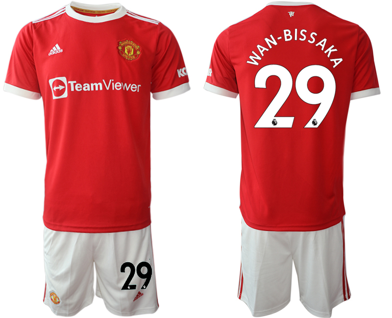 Men 2021-2022 Club Manchester United home red 29 Adidas Soccer Jersey