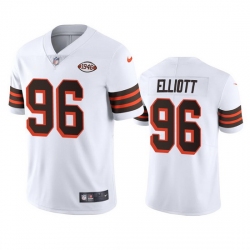 Cleveland Browns 96 Jordan Elliott Nike 1946 Collection Alternate Vapor Limited NFL Jersey White