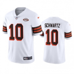 Cleveland Browns 10 Anthony Schwartz Nike 1946 Collection Alternate Vapor Limited NFL Jersey White