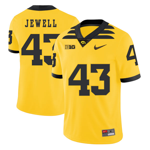 Iowa Hawkeyes 43 Josey Jewell Yellow College Football Jersey