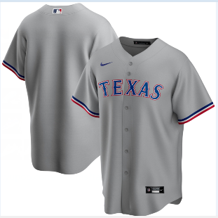 Nike Texas Rangers Road Replica Blank Team Gray Jersey