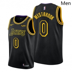 Men Lakers Russell Westbrook 2021 trade black mamba inspired jersey