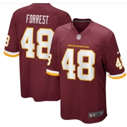 Men's Nike Washington Redskins #48 Darrick Forrest Football Red Vapor Limited Jersey