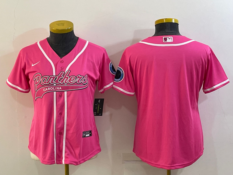 Women's Arizona Cardinals Blank Pink With Patch Cool Base Stitched Baseball Jersey