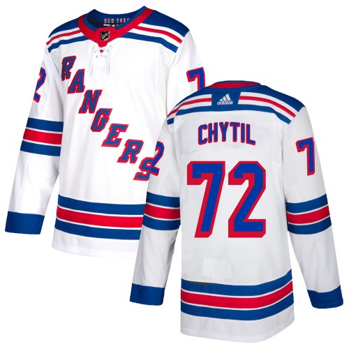 Men's New York Rangers #72 Filip Chytil White Stitched Adidas Jersey