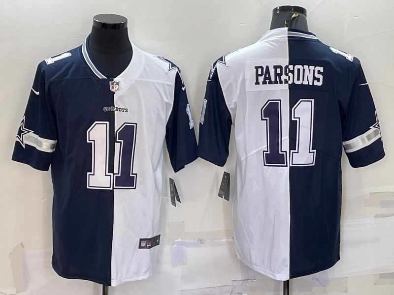 Men's Dallas Cowboys #11 Micah Parsons Blue White Two Tone 2021 Vapor Untouchable Stitched NFL Nike Limited Jersey