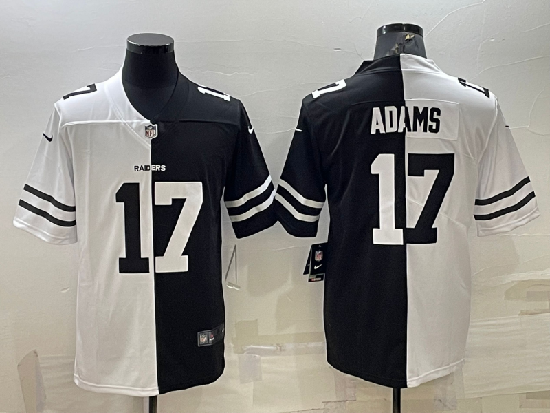 Men's Las Vegas Raiders #17 Davante Adams White Black Two Tone 2021 Vapor Untouchable Stitched NFL Nike Limited Jersey