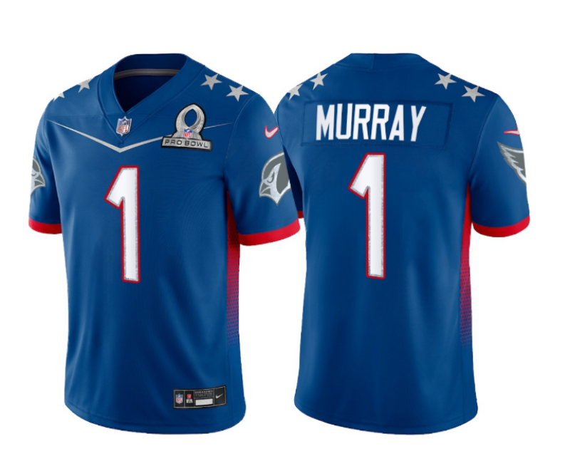 Men's Arizona Cardinals #1 Kyler Murray Blue 2022 Pro Bowl Vapor Untouchable Stitched Limited Jersey