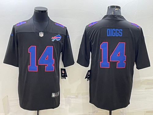 Men's Buffalo Bills #14 Stefon Diggs Black Vapor Untouchable Limited Stitched Jersey