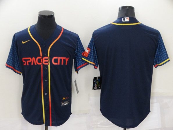 Men's Houston Astros Blank 2022 Navy City Connect Cool Base Stitched Jersey