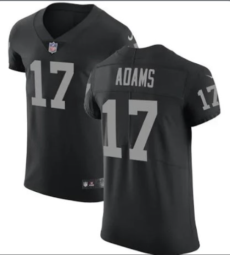 Nike Las Vegas Raiders #17 Davante Adams Black Team Color Men's Stitched NFL Vapor Untouchable Elite Jersey