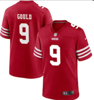 Men's San Francisco 49ers #9 Robbie Gould 2022 Red Vapor Untouchable Stitched Football Jersey